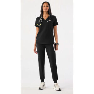 Figs | Catarina Black Scrub Top